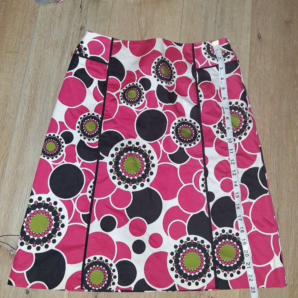 Stylish Pink and Black Women's Skirt
